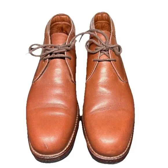 Coach Shoes Coach J22 Brown Leather Laceup Chukka Boots Size